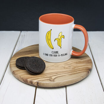 Personalised Romantic Banana A Peeling Mug, 3 of 3