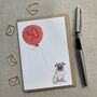 Personalised Pug Birthday Card, thumbnail 2 of 7