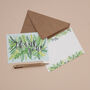 Thank You Notelet Pack Of Eight Foliage Pattern, thumbnail 4 of 10