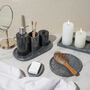 Black Oval Marble Styling Tray, thumbnail 4 of 4