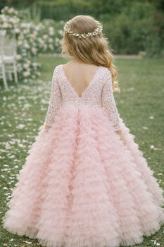 Mabel In Pink Party Girl Or Flower Girl Dress, 2 of 5