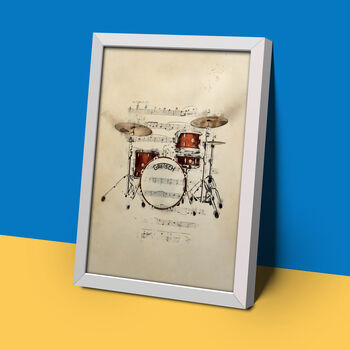 Set Of Drums Watercolour Style Print, 2 of 3