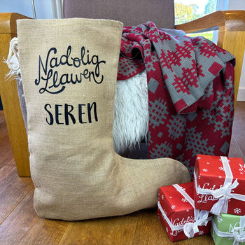 Personalised Welsh Christmas Stockings And Sacks, 3 of 4