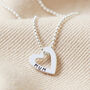 Personalised Mini Sterling Family Names Heart Necklace, thumbnail 6 of 9
