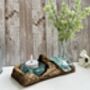 Molten Glass Mini Vase And Tealight Set On Teak Root Base, thumbnail 4 of 12