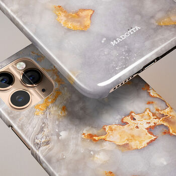 Golden Clouds Marble Case For iPhone, 3 of 4