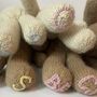 Personalised Knitted Teddy Bear, thumbnail 4 of 5