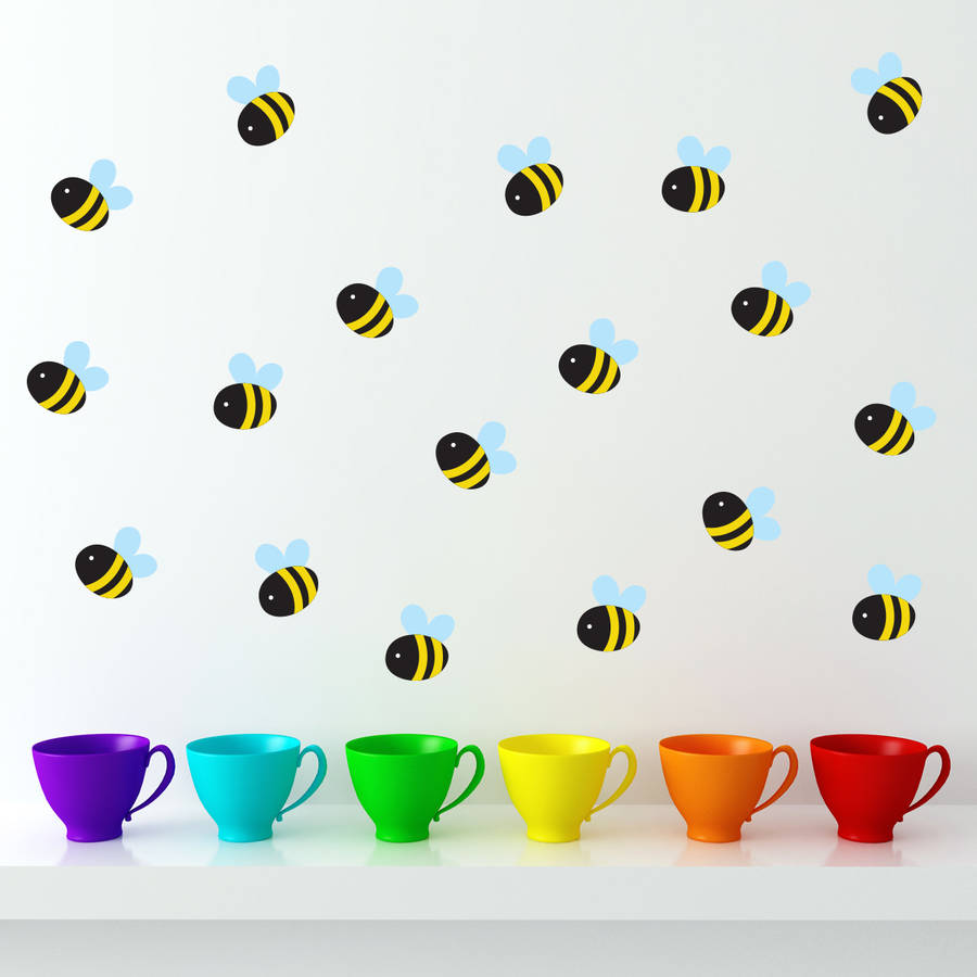 Small Bees Wall Stickers By Mirrorin