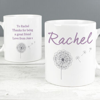 Personalised Dandelion Ceramic Mug, 2 of 4