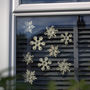 Set Of Wooden Snowflakes Window Decorations, thumbnail 3 of 7