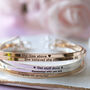 Inspiration Slim Brass Bangles In Gold Or Silver Finish, thumbnail 2 of 12