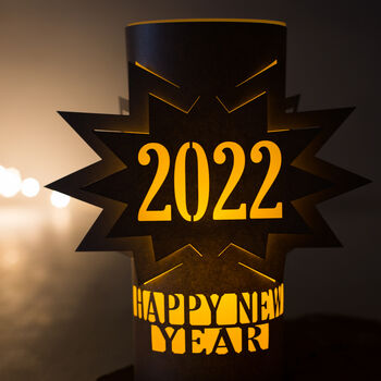 Personalised Happy New Year 2022 Lantern Gift, 5 of 9
