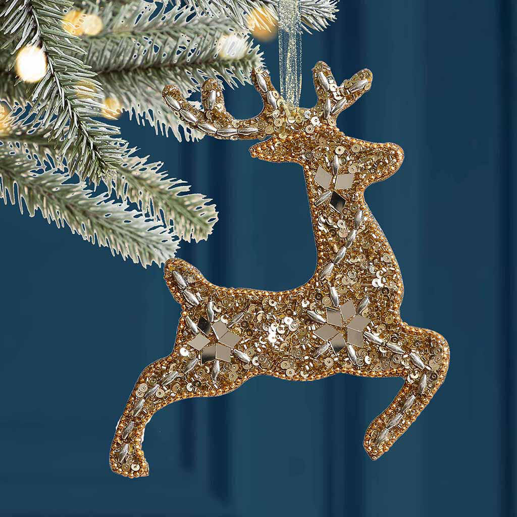 Luxury Handmade Gold Christmas Hanging Decorations By Dibor