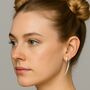 Curved Rose/Gold Plated Silver Thorn Ear Jackets, thumbnail 2 of 7