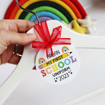 Personalised First School Uniform Hanger Tag, 3 of 11