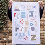 Alphabet Linen Embroidery Kit, thumbnail 2 of 9