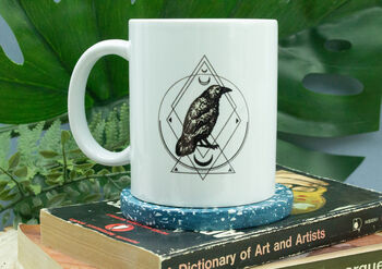 Gothic Crow 11oz Ceramic Mug, 2 of 4