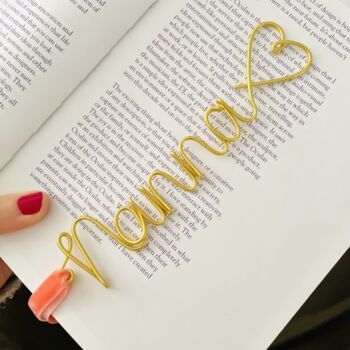 Personalised Wire Bookmark Gift For Grandma, 5 of 11