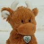 Jomanda Ec Happy Christmas Mini Highland Cow Brown, Gift Boxed, thumbnail 6 of 6