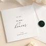Luxury Wedding Day Card For Man Of Honour With Wax Seal, thumbnail 1 of 7