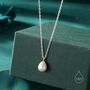 Sterling Silver Natural Tiny Droplet Pearl Necklace, thumbnail 1 of 11