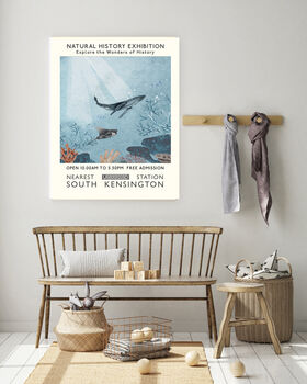 Natural History Exhibition Whale Print, 2 of 3