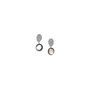 Silver Plated Drop Earrings Blacklip, thumbnail 2 of 3