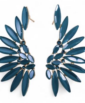 Vintage Glass Angel Wing Earrings, 11 of 12