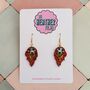 Meteor Glitter Resin Earrings / Space Lover Gift / Celestial Statement Jewellery / Cosmic Accessories, thumbnail 1 of 5