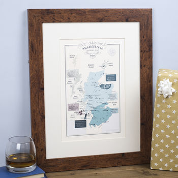 Whisky Map Of Distillery Regions In Scotland Print, 9 of 9