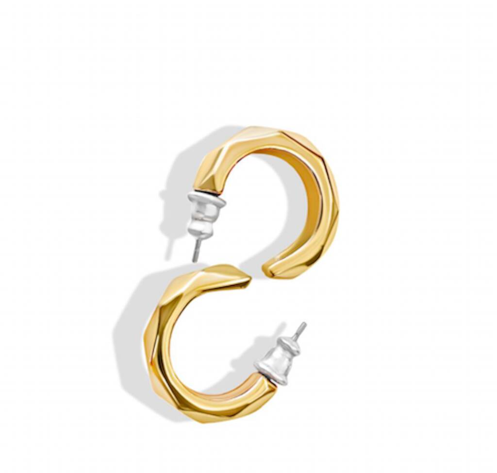Gold half hoop earrings Clearance