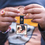 Personalised Family Photo And Message Metal Keyring, thumbnail 1 of 2