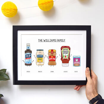 Personalised Family Condiments Print, 3 of 6
