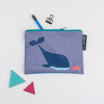 Blue Whale And Fish Purse Or Pencil Case, 2 of 6