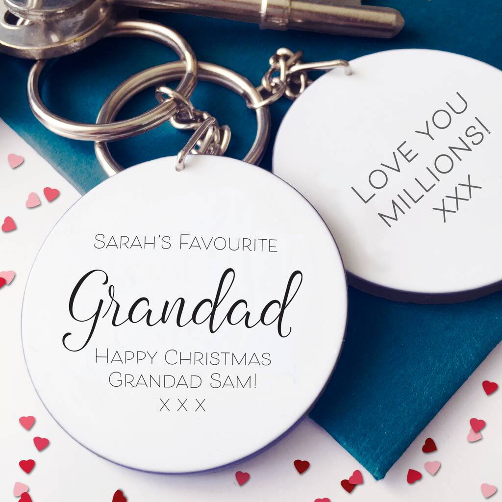 Image of My Favourite Grandad Personalised Keyring
