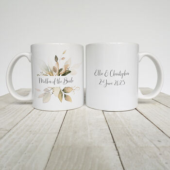 Floral Bridal Party Personalised Mugs, 3 of 6