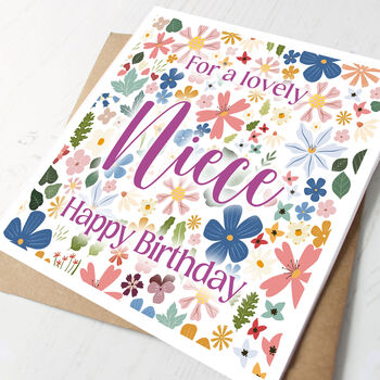 Personalised Birthday Card For Niece, 2 of 3