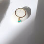 Triple Turquoise Cluster Drop Ring, thumbnail 6 of 8