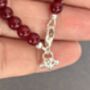 60th Birthday Garnet And Silver Beads Bracelet, thumbnail 4 of 6