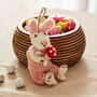 Felt Rabbit With Mushroom Hanging Decoration, thumbnail 1 of 6