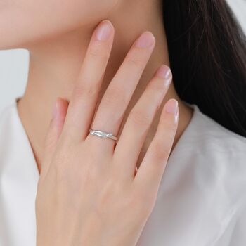 Sterling Silver Double Snake Ring, 4 of 12