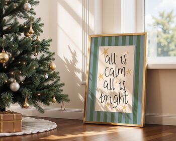 Calm And Bright Christmas Art Print, 8 of 9
