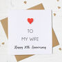 20th China Anniversary Card For Husband Or Wife, thumbnail 2 of 5