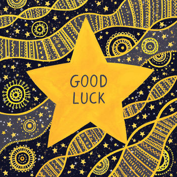 A Magical Starry 'Good Luck' Card, 3 of 3