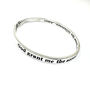 Serenity Prayer Bangle, Sobriety Gift, thumbnail 2 of 8