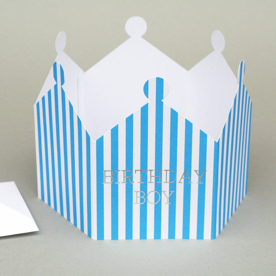 Birthday Boy Crown Card, 1 of 4