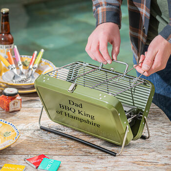 Personalised Portable Briefcase Barbecue, 2 of 7