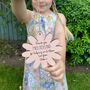 Personalised Thank You Teacher Gift Bloom Flower Sign, thumbnail 1 of 5