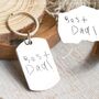 Stainless Steel Personalised Handwriting Keyring, thumbnail 4 of 8