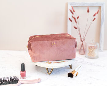 Personalised Velvet Makeup Bag, 9 of 11